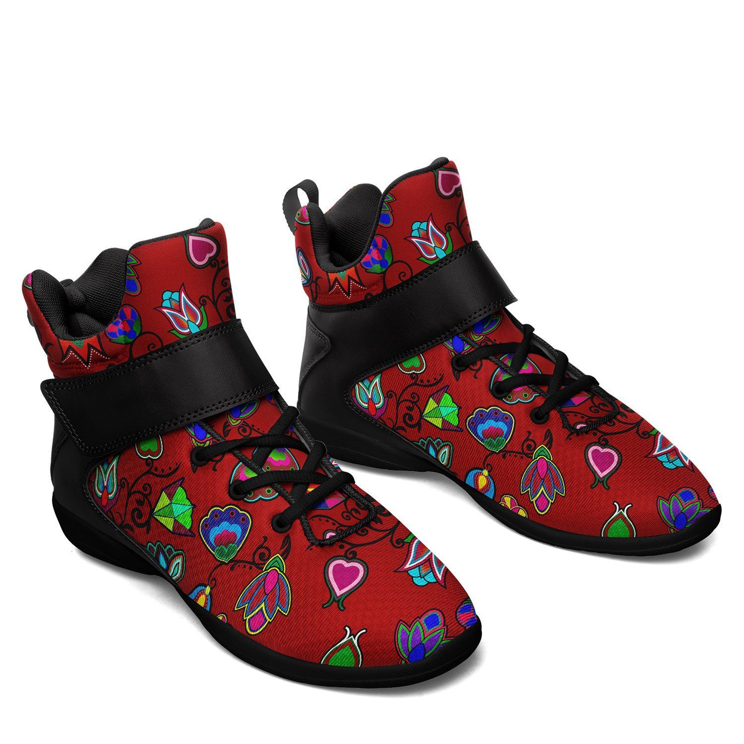 Indigenous Paisley Dahlia Kid's Ipottaa Basketball / Sport High Top Shoes 49 Dzine