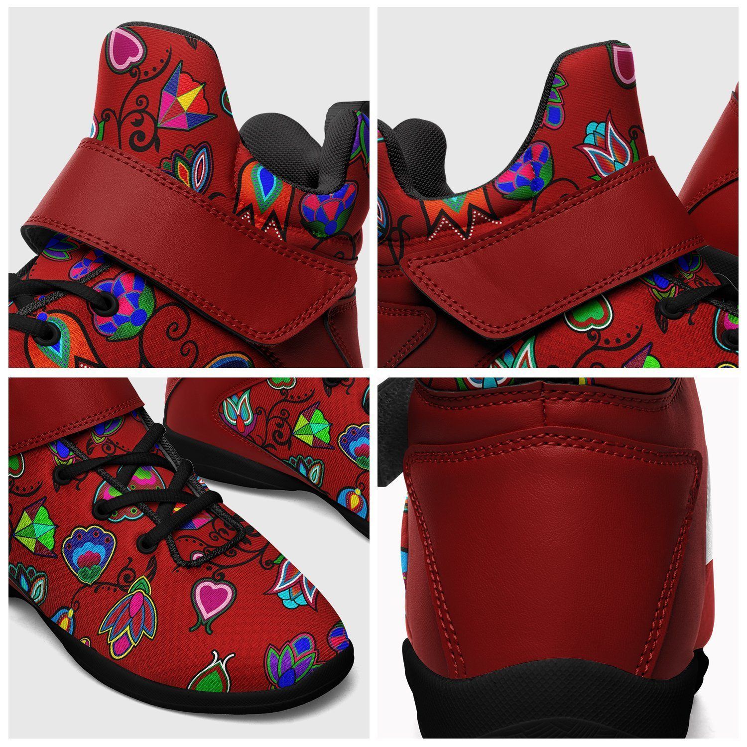Indigenous Paisley Dahlia Kid's Ipottaa Basketball / Sport High Top Shoes 49 Dzine