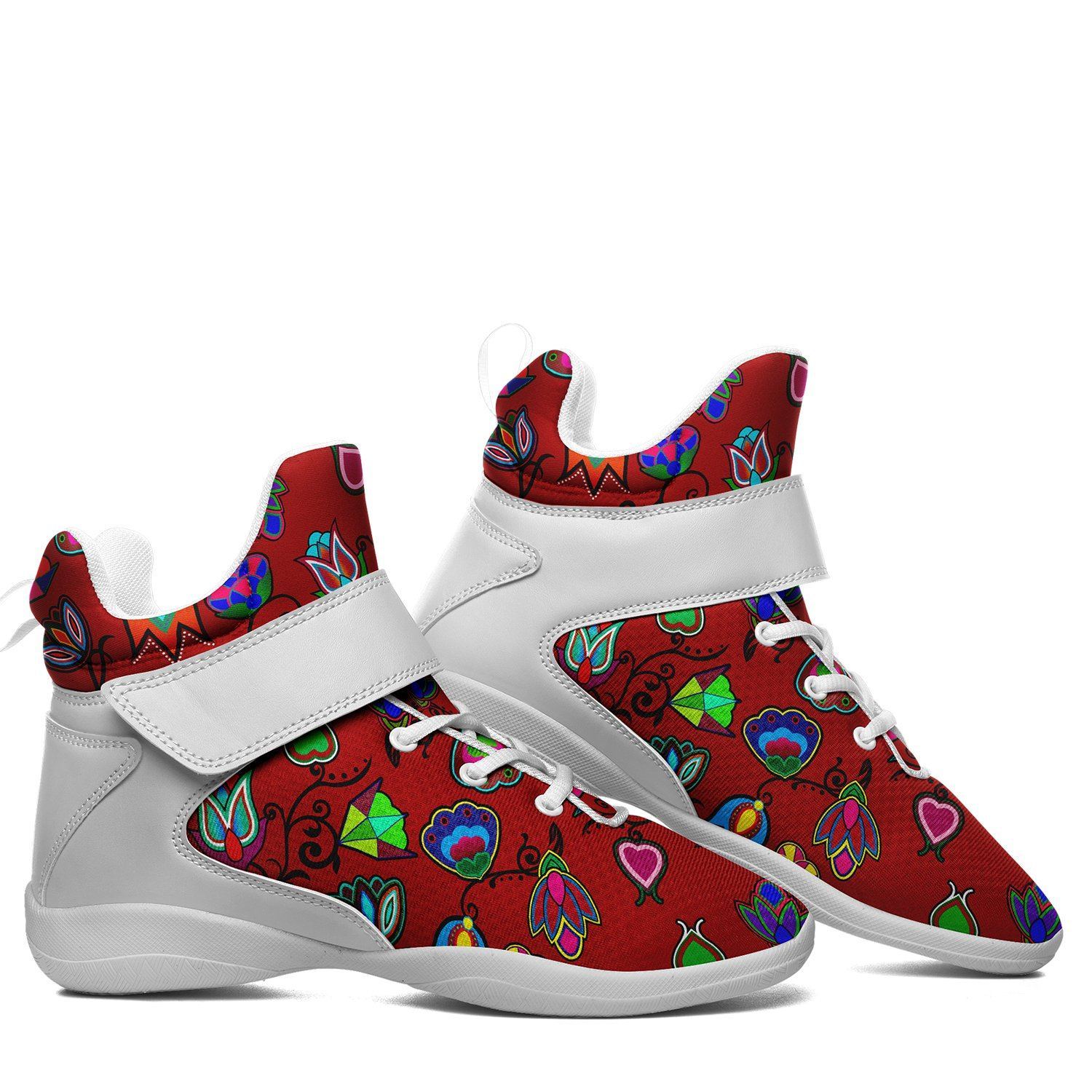 Indigenous Paisley Dahlia Kid's Ipottaa Basketball / Sport High Top Shoes 49 Dzine