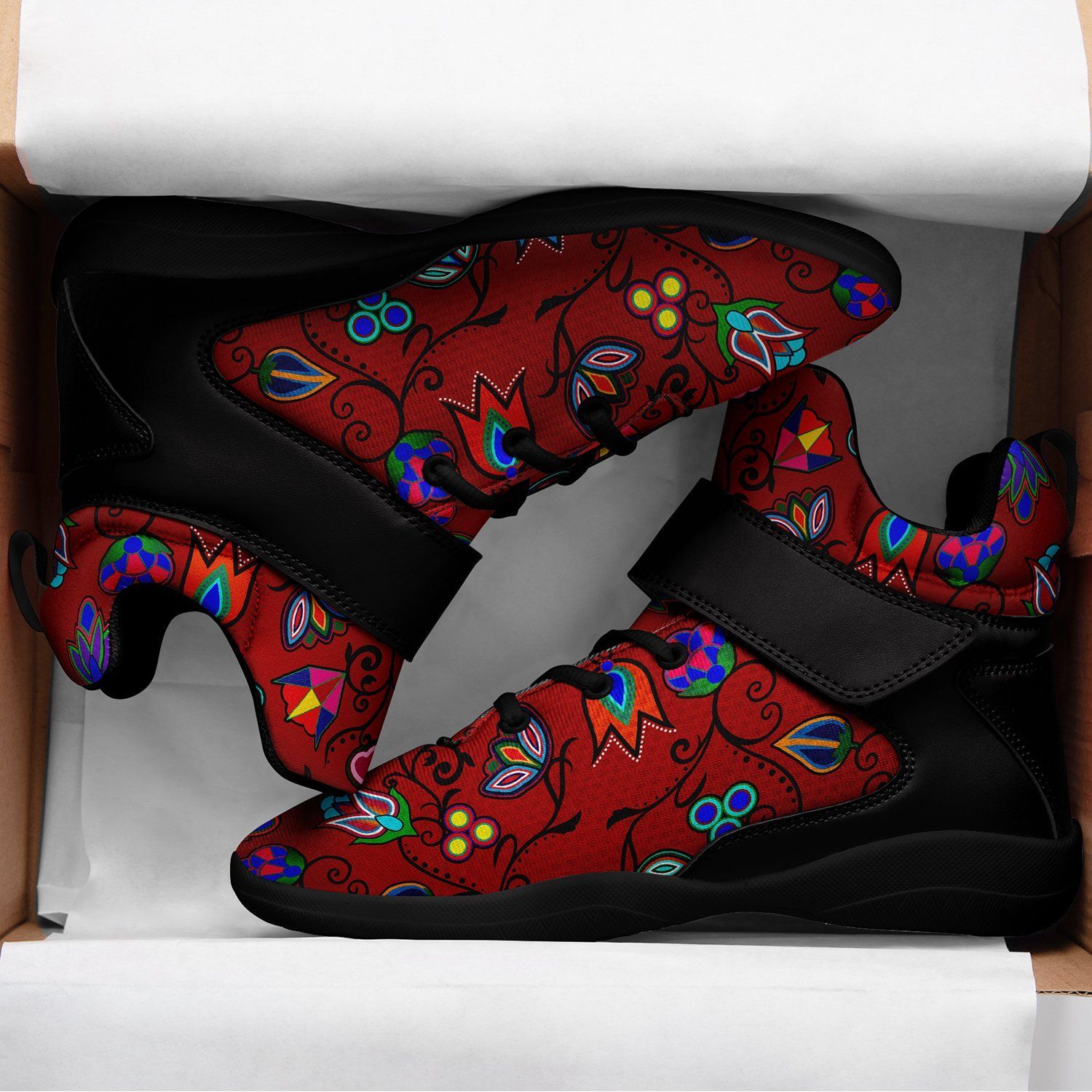 Indigenous Paisley Dahlia Kid's Ipottaa Basketball / Sport High Top Shoes 49 Dzine