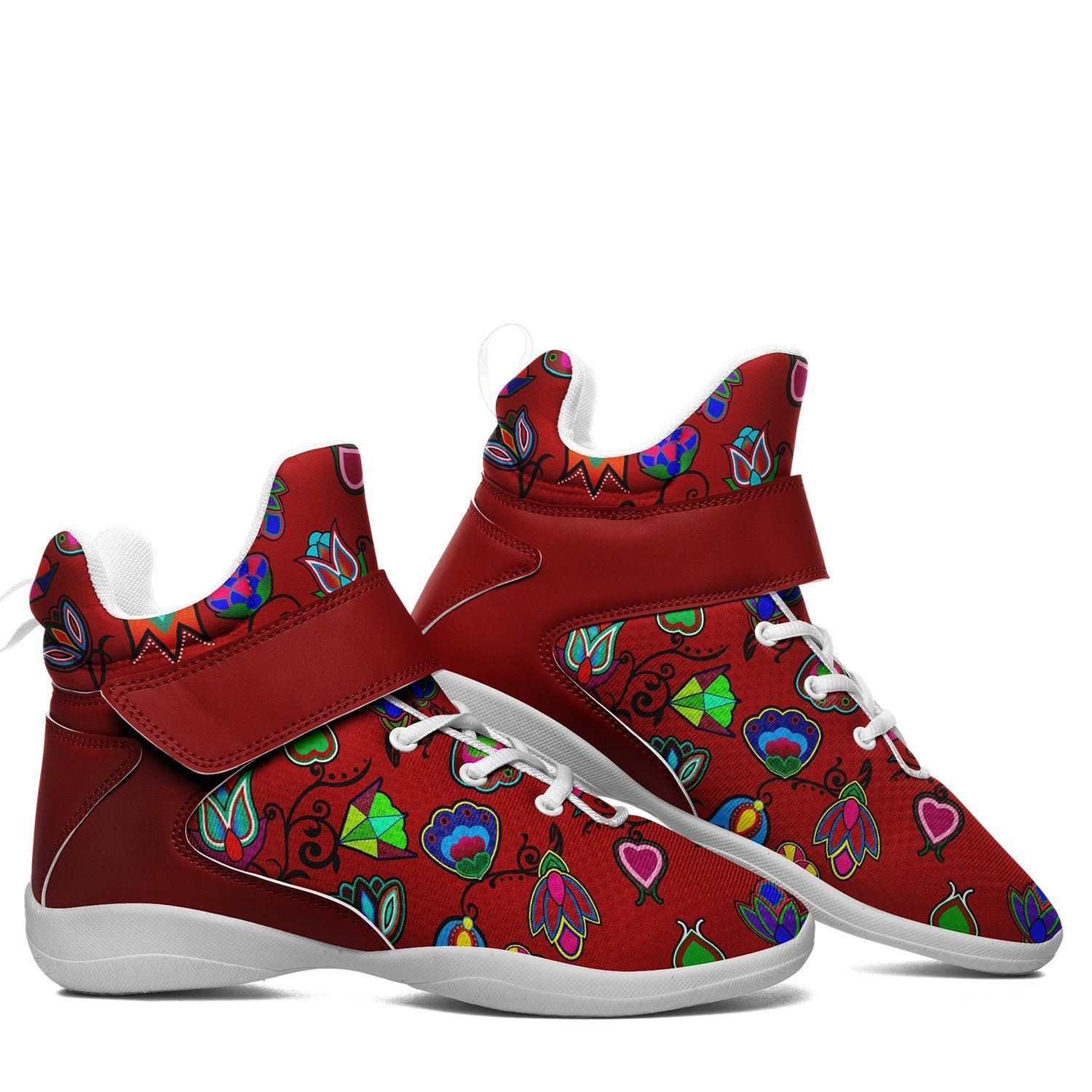 Indigenous Paisley Dahlia Kid's Ipottaa Basketball / Sport High Top Shoes 49 Dzine