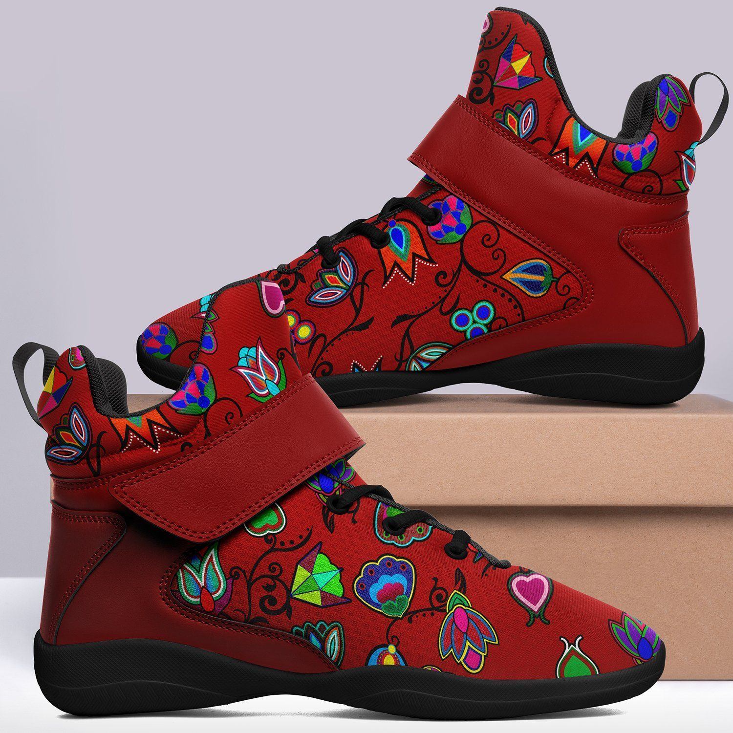 Indigenous Paisley Dahlia Kid's Ipottaa Basketball / Sport High Top Shoes 49 Dzine