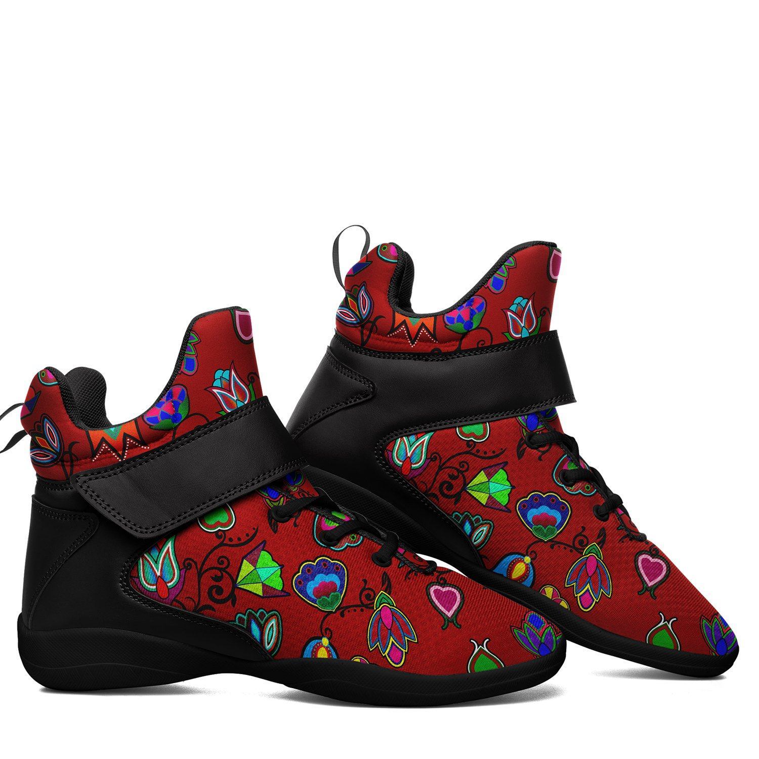Indigenous Paisley Dahlia Kid's Ipottaa Basketball / Sport High Top Shoes 49 Dzine