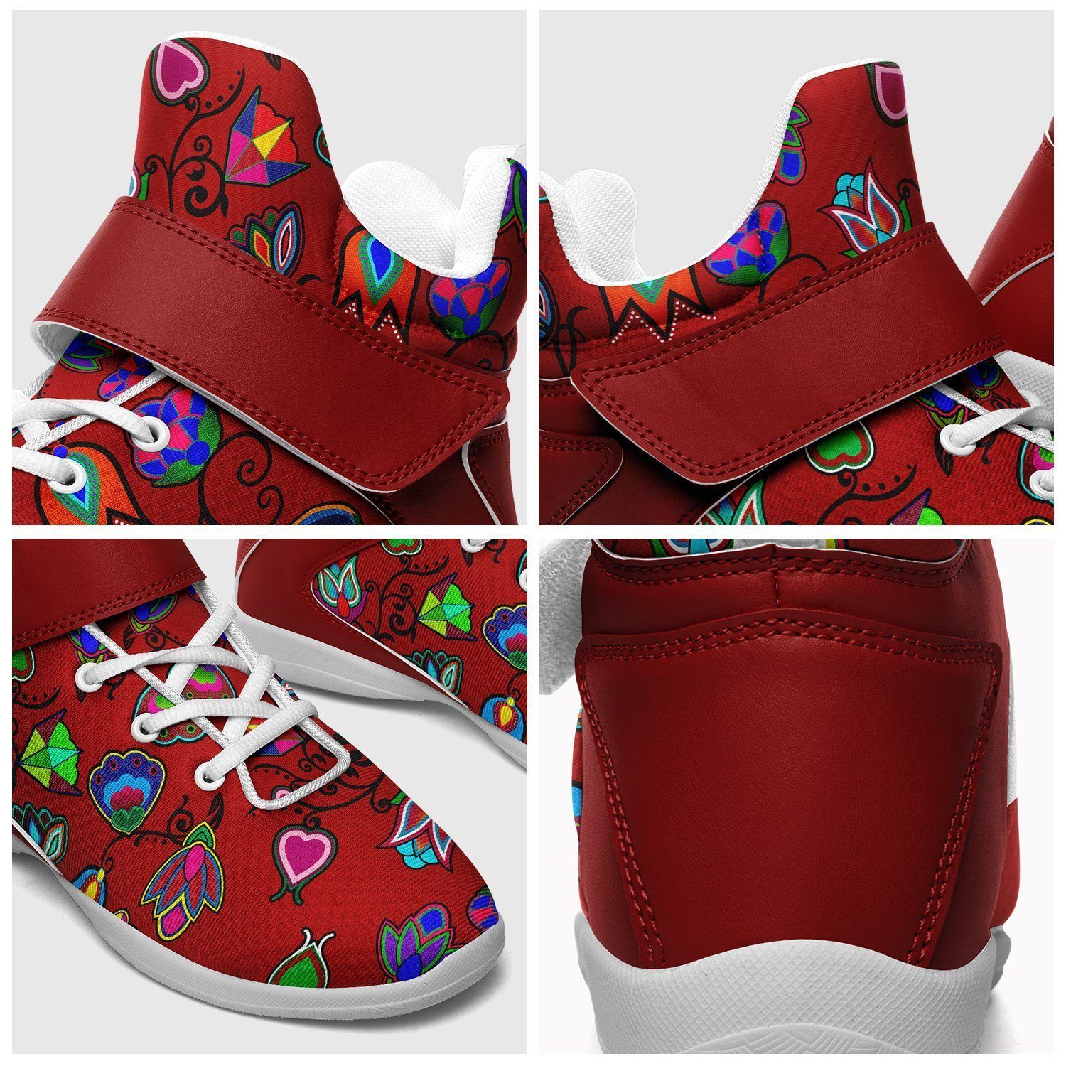 Indigenous Paisley Dahlia Kid's Ipottaa Basketball / Sport High Top Shoes 49 Dzine