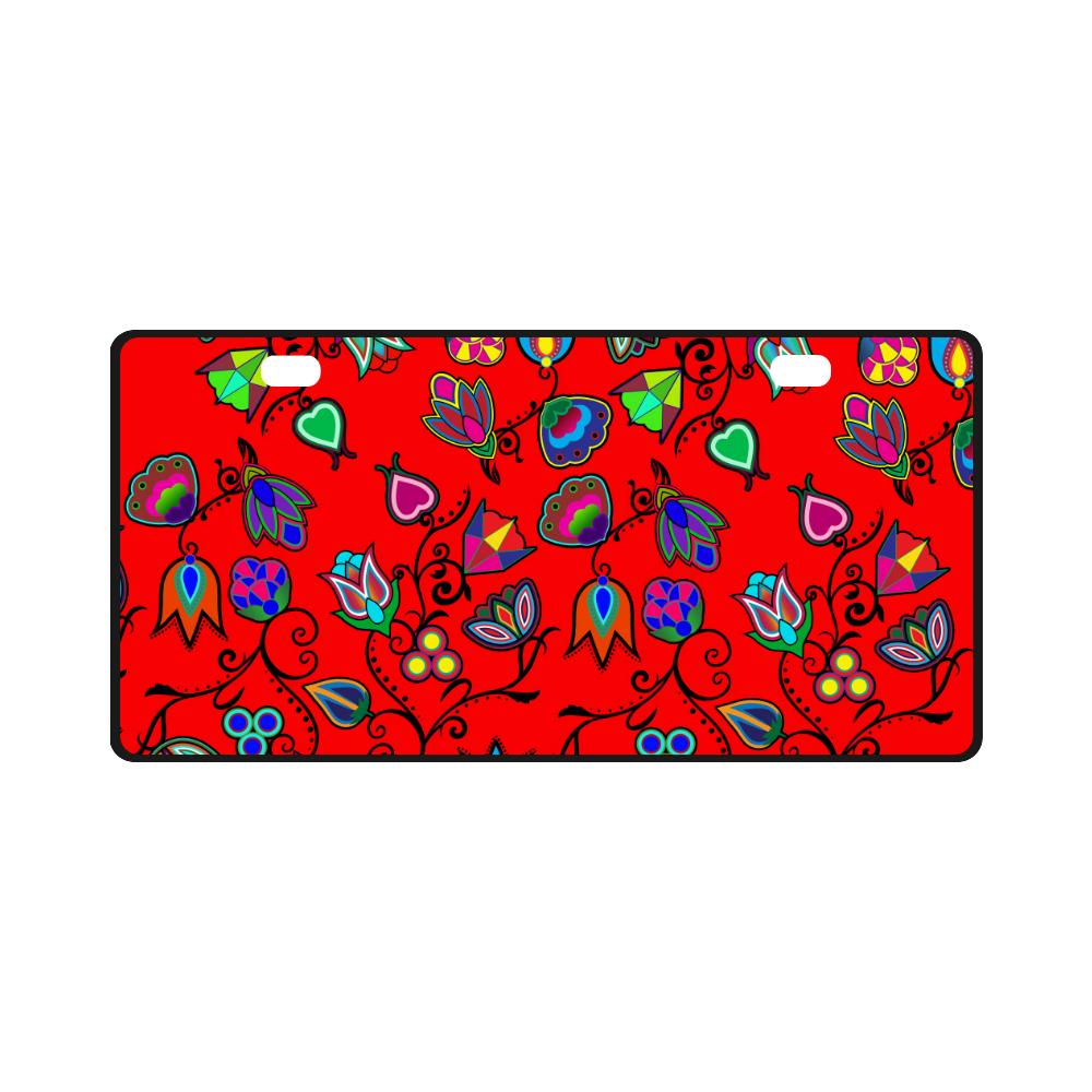 Indigenous Paisley - Dahlia License Plate License Plate e-joyer