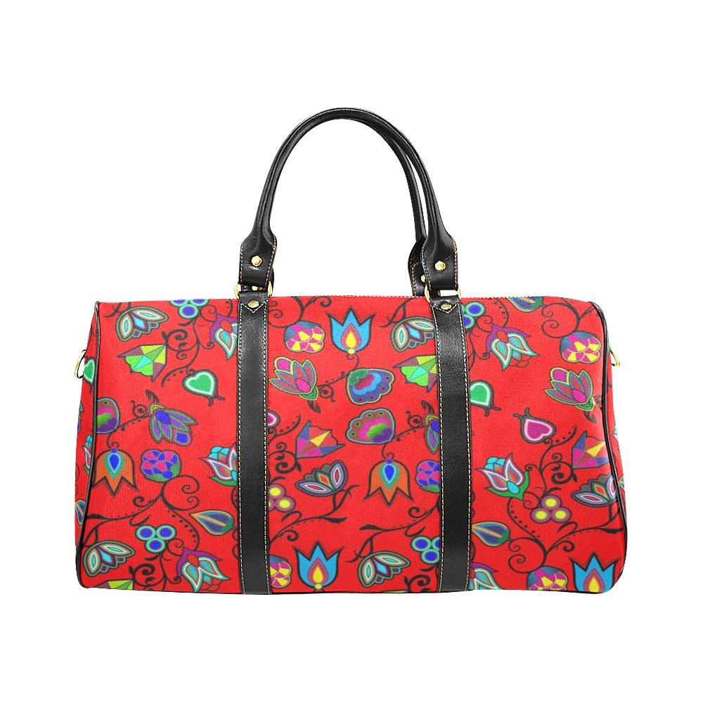 Indigenous Paisley Dahlia New Waterproof Travel Bag/Small (Model 1639) bag e-joyer