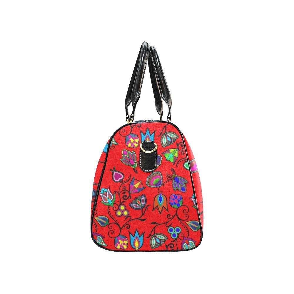 Indigenous Paisley Dahlia New Waterproof Travel Bag/Small (Model 1639) bag e-joyer