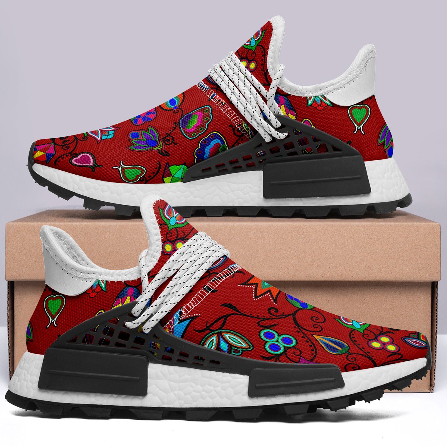 Indigenous Paisley Dahlia Okaki Sneakers Shoes 49 Dzine