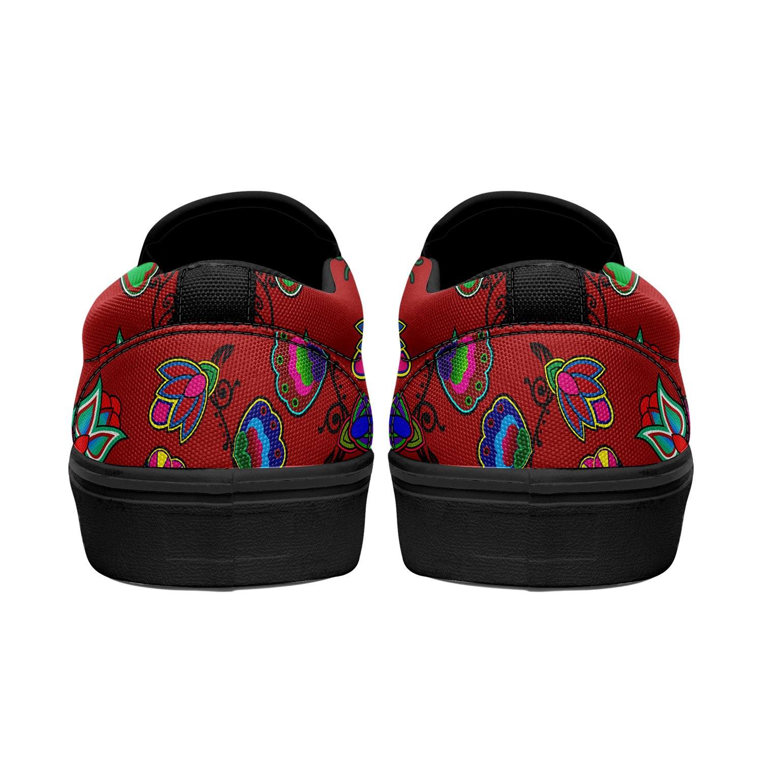 Indigenous Paisley Dahlia Otoyimm Canvas Slip On Shoes 49 Dzine