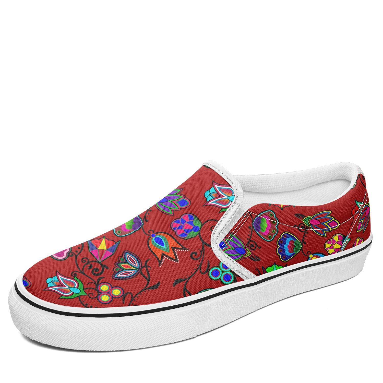 Indigenous Paisley Dahlia Otoyimm Canvas Slip On Shoes 49 Dzine