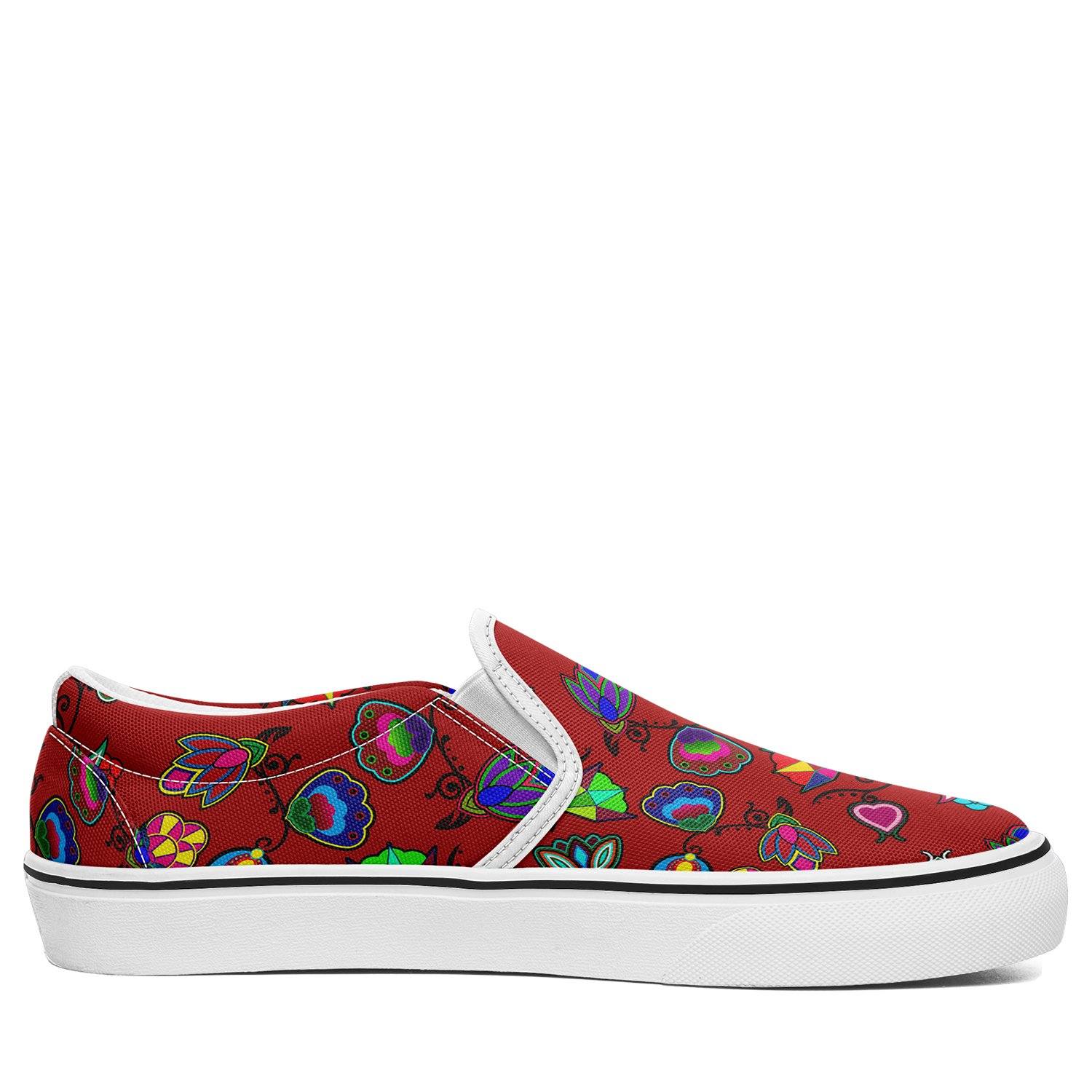 Indigenous Paisley Dahlia Otoyimm Canvas Slip On Shoes 49 Dzine