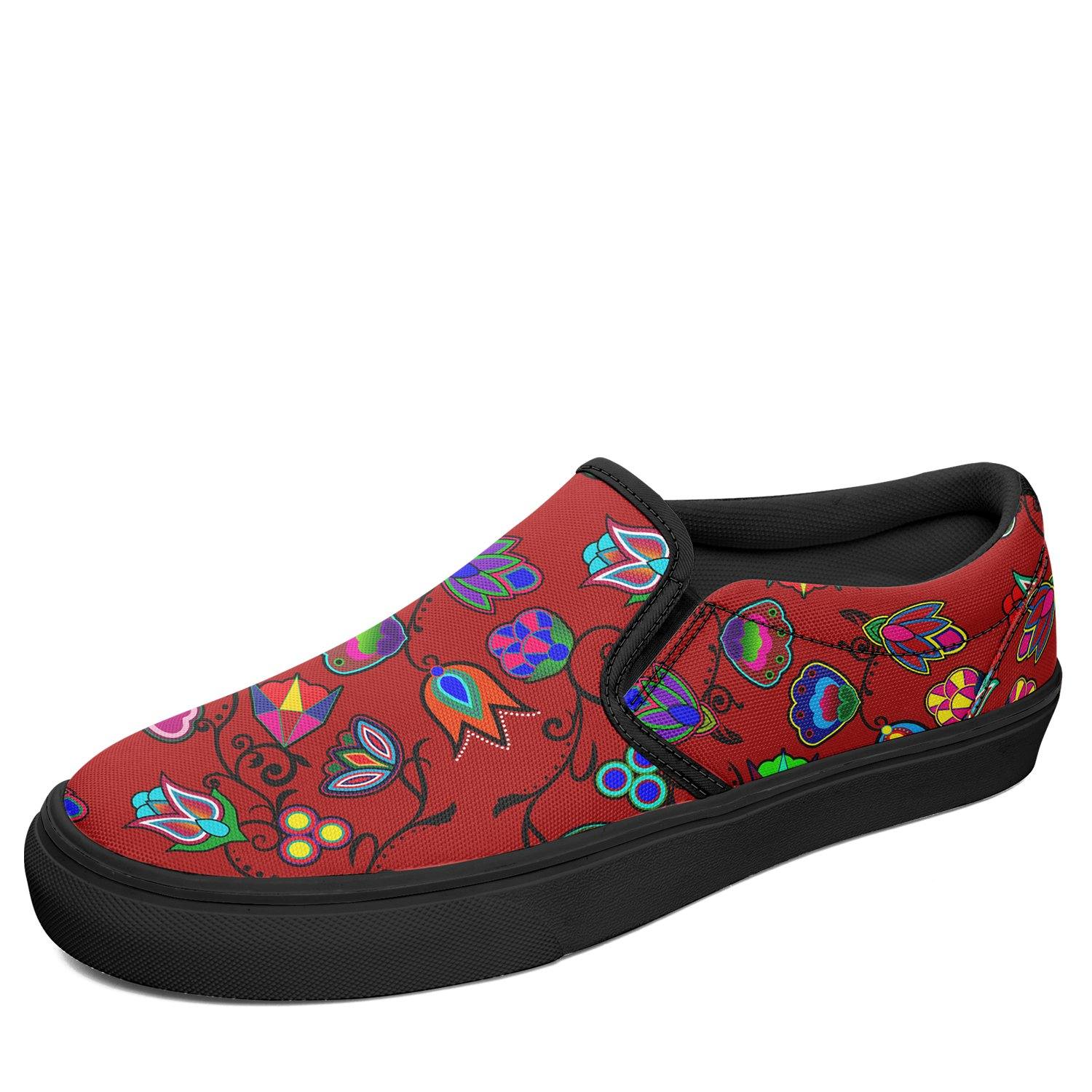 Indigenous Paisley Dahlia Otoyimm Canvas Slip On Shoes 49 Dzine