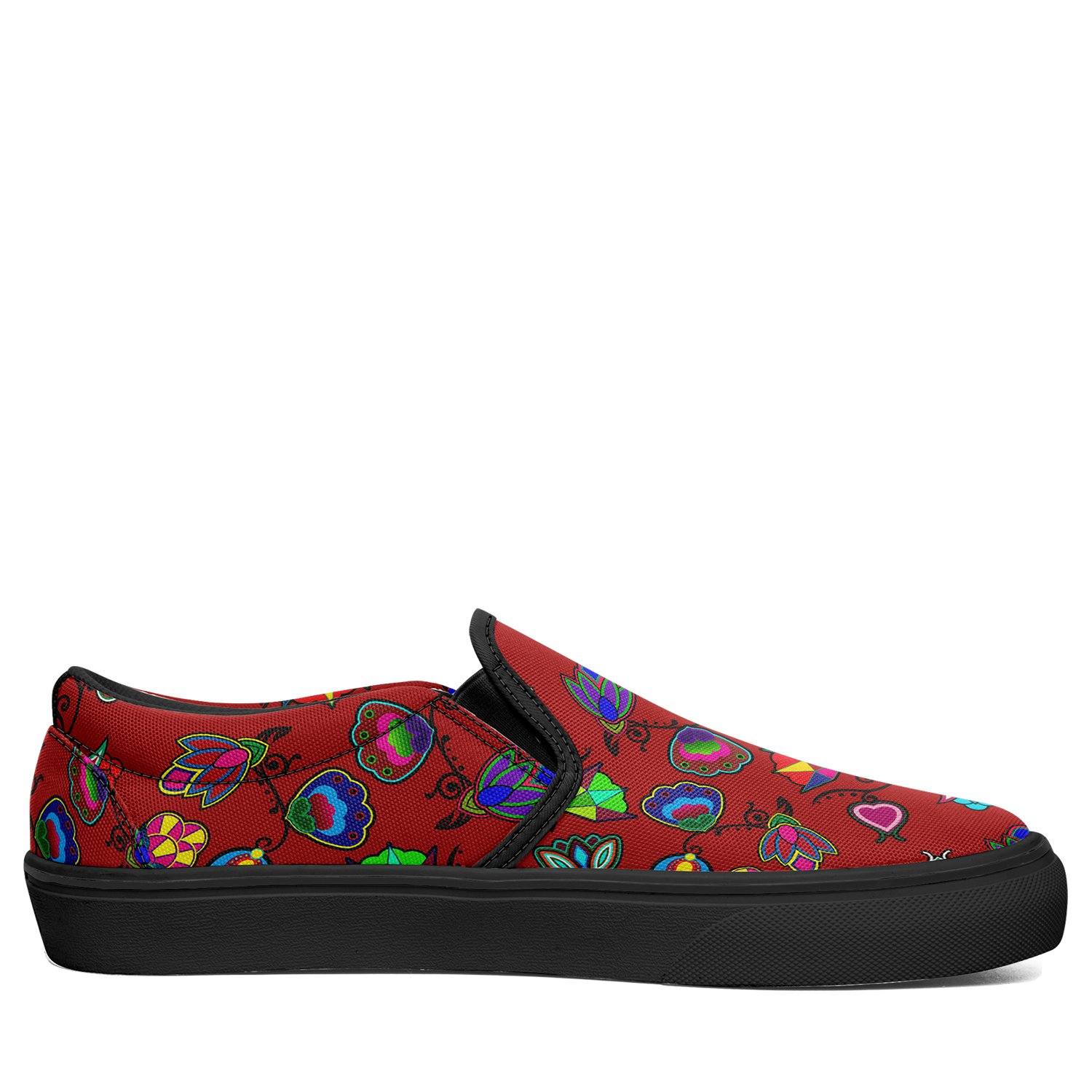 Indigenous Paisley Dahlia Otoyimm Canvas Slip On Shoes 49 Dzine