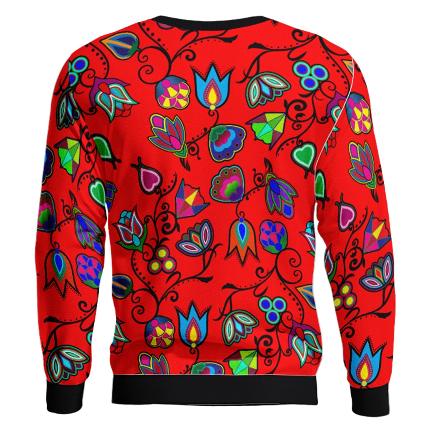 Indigenous Paisley Dahlia Unisex Crewneck Long Sleeve Top Herman