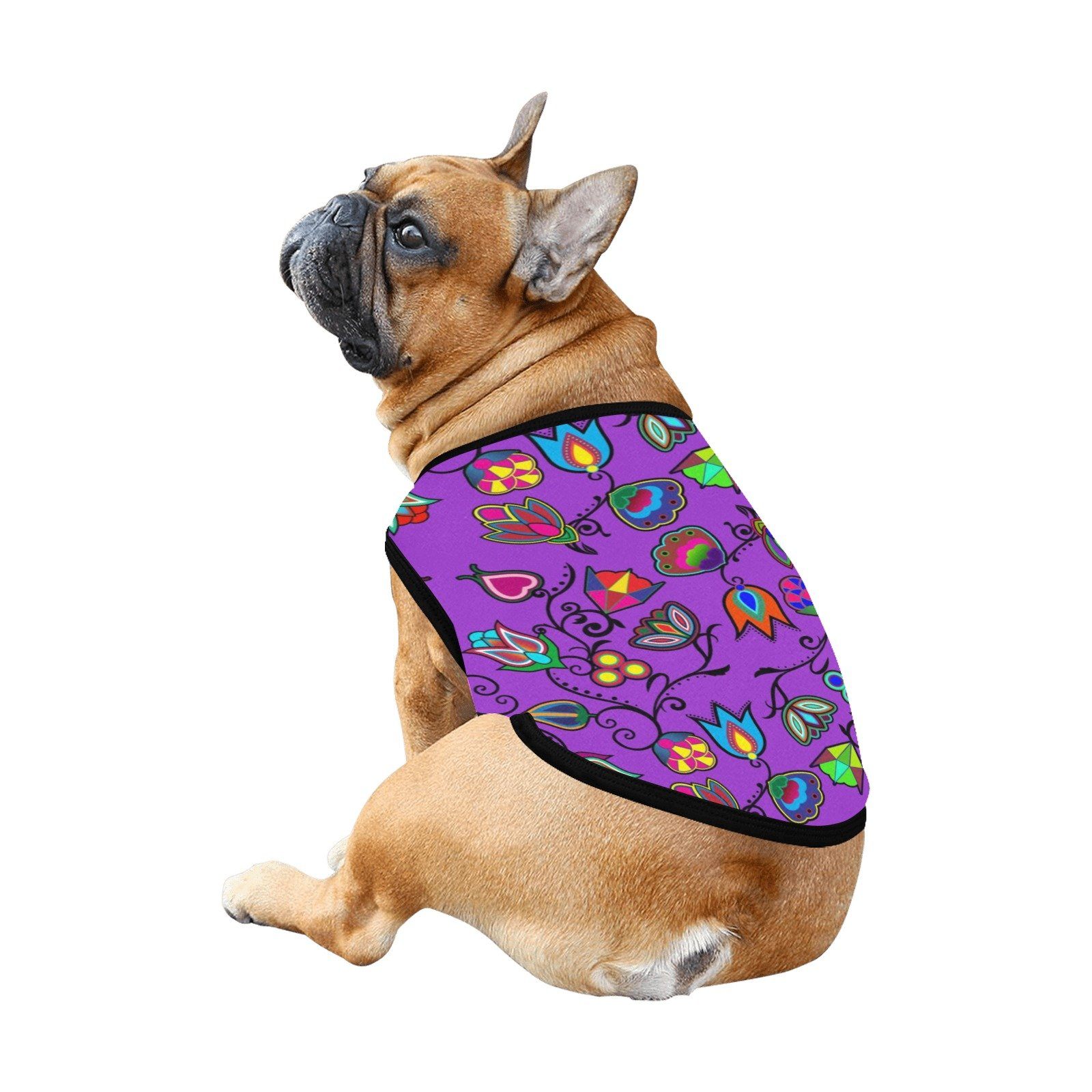 Indigenous Paisley Dark Orchid All Over Print Pet Tank Top Pet Tank Top e-joyer