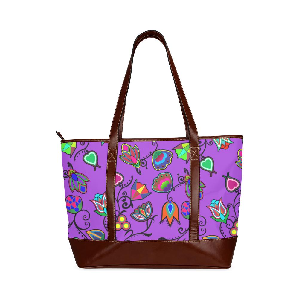 Indigenous Paisley - Dark Orchid Tote Handbag (Model 1642) Tote Handbags (1642) e-joyer