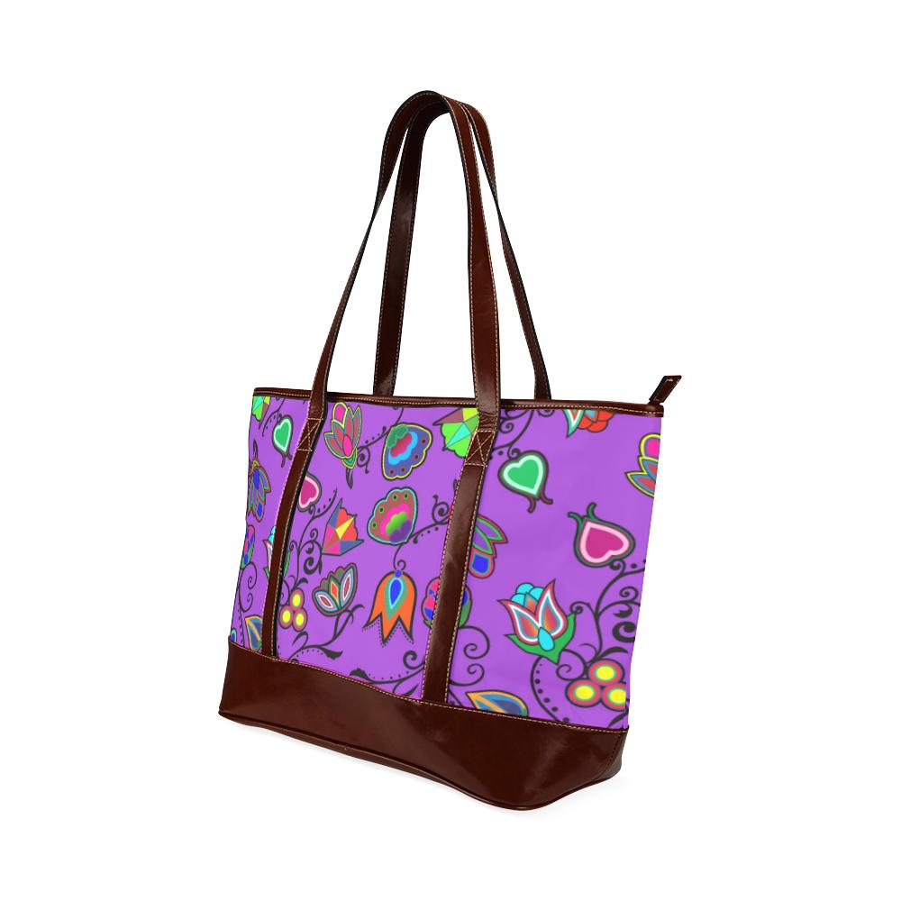 Indigenous Paisley - Dark Orchid Tote Handbag (Model 1642) Tote Handbags (1642) e-joyer