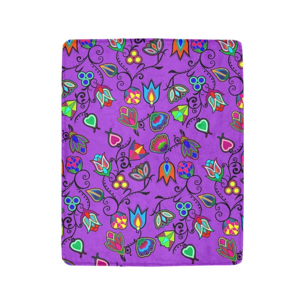 Indigenous Paisley Dark Orchid Ultra-Soft Micro Fleece Blanket 40"x50" Ultra-Soft Blanket 40''x50'' e-joyer