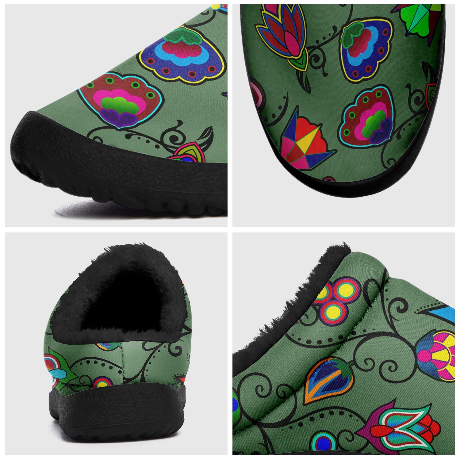 Indigenous Paisley Dark Sea Ikinnii Indoor Slipper 49 Dzine