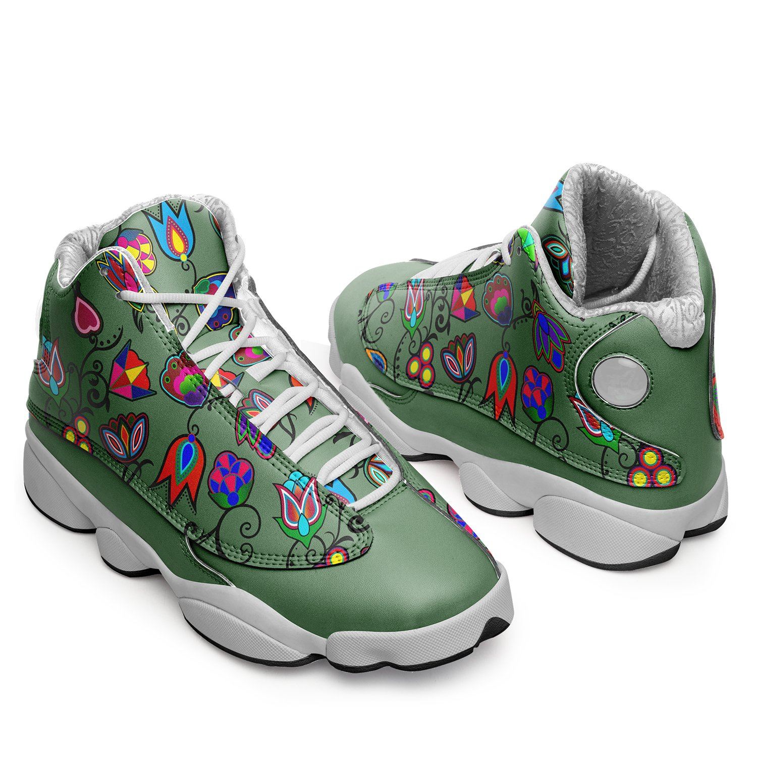 Indigenous Paisley Dark Sea Isstsokini Athletic Shoes Herman