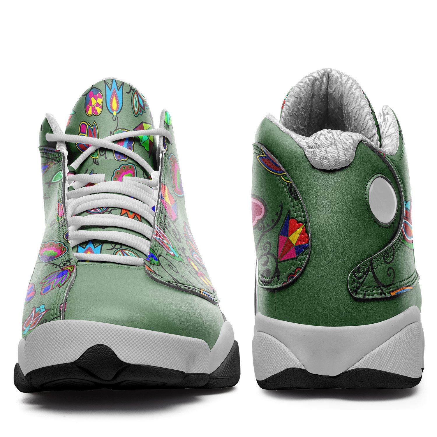 Indigenous Paisley Dark Sea Isstsokini Athletic Shoes Herman