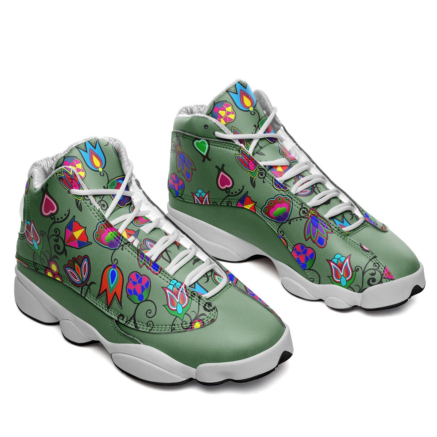 Indigenous Paisley Dark Sea Isstsokini Athletic Shoes Herman