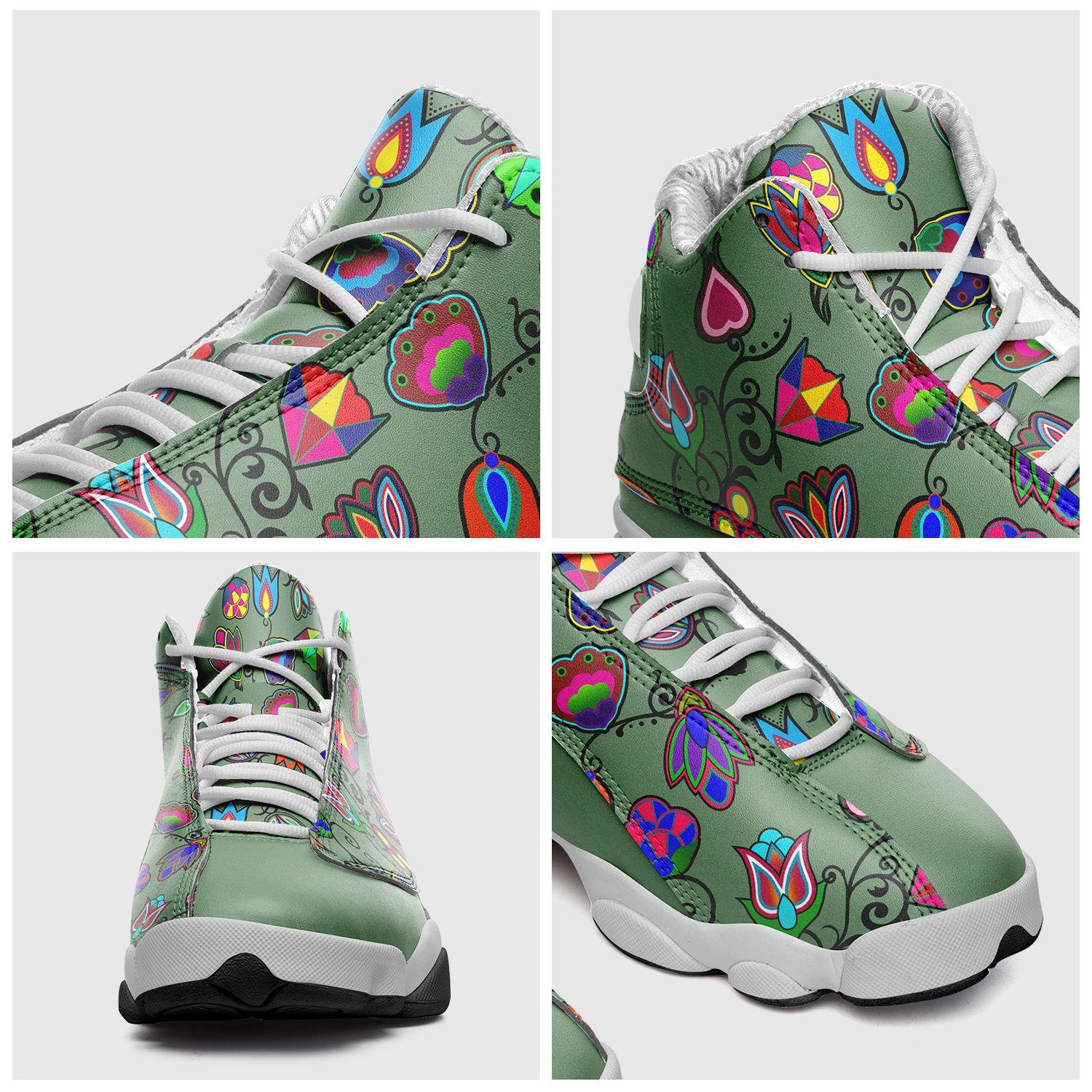 Indigenous Paisley Dark Sea Isstsokini Athletic Shoes Herman