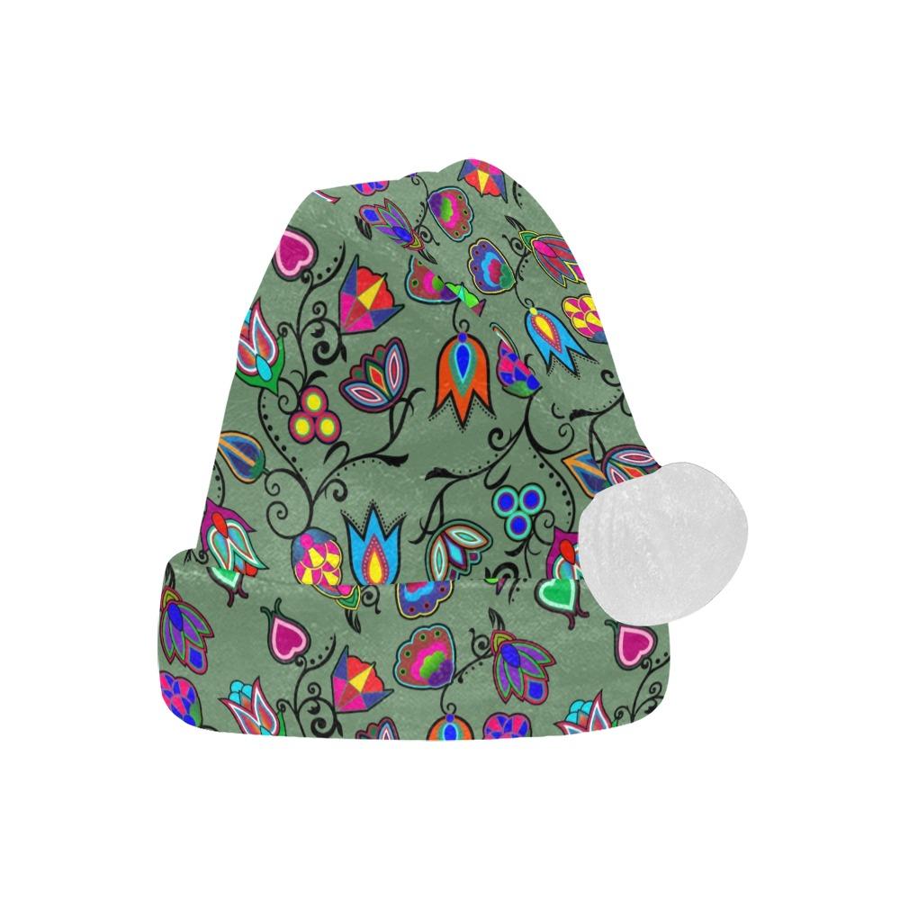 Indigenous Paisley Dark Sea Santa Hat Santa Hat e-joyer