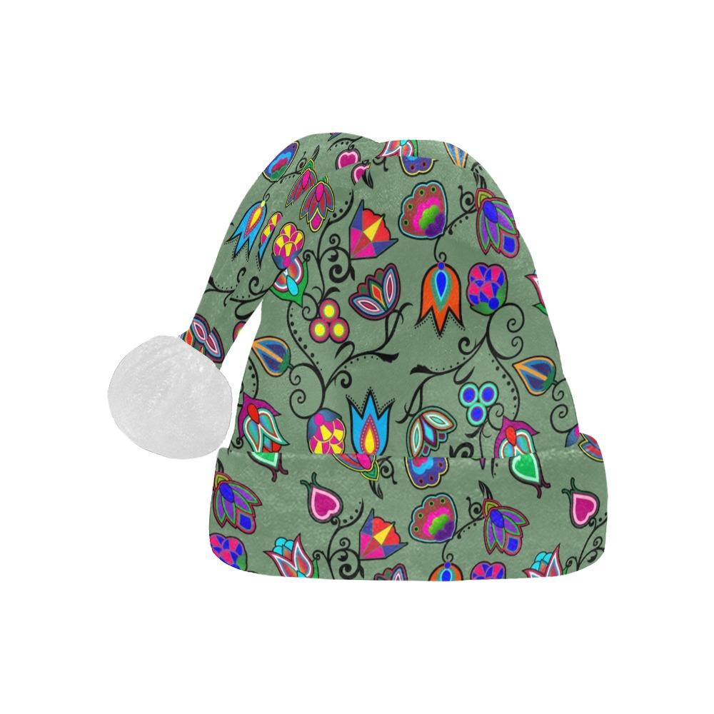 Indigenous Paisley Dark Sea Santa Hat Santa Hat e-joyer