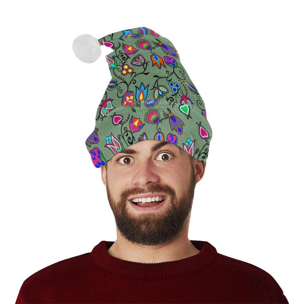 Indigenous Paisley Dark Sea Santa Hat Santa Hat e-joyer