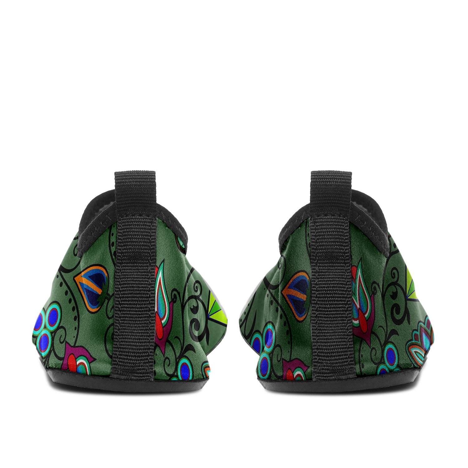 Indigenous Paisley Dark Sea Sockamoccs Kid's Slip On Shoes Herman