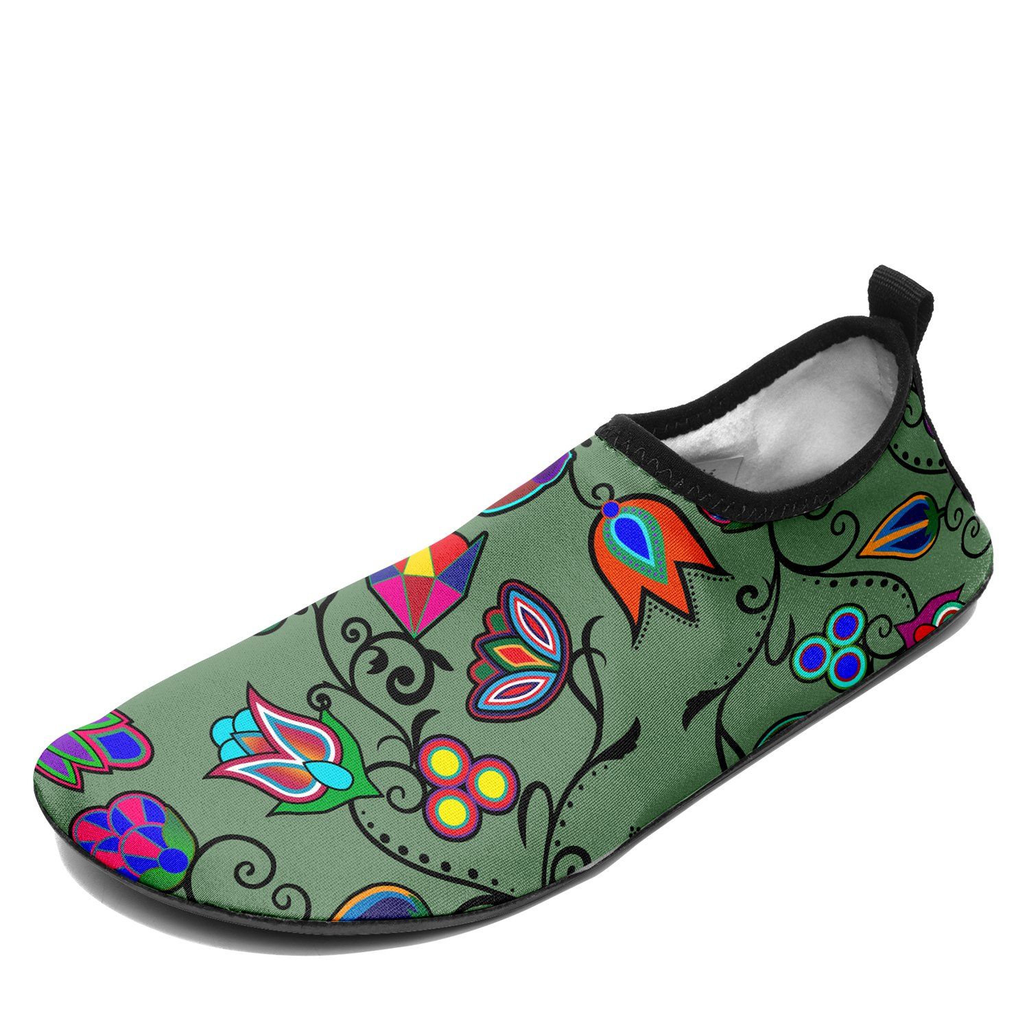 Indigenous Paisley Dark Sea Sockamoccs Slip On Shoes Herman