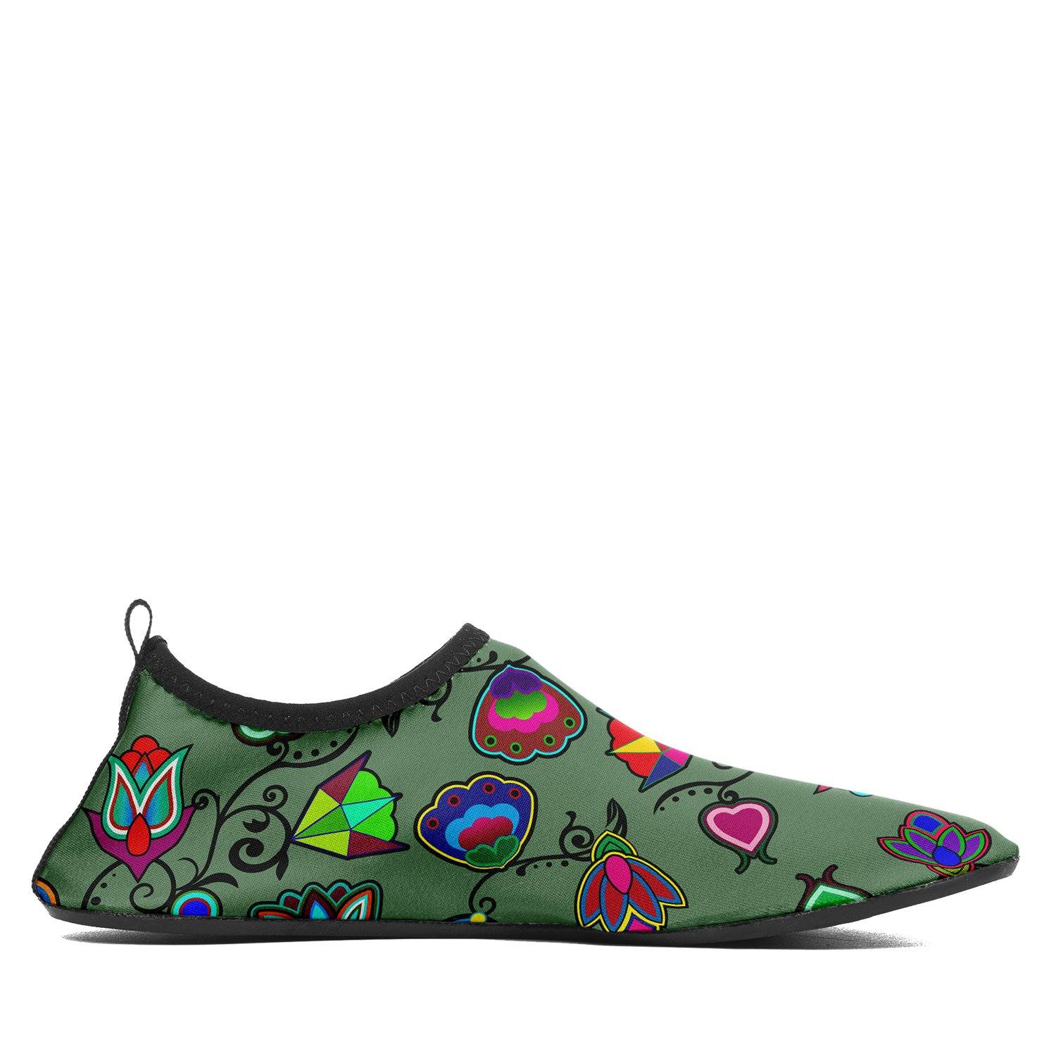 Indigenous Paisley Dark Sea Sockamoccs Slip On Shoes Herman