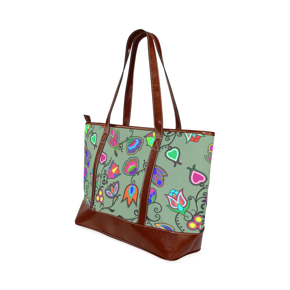 Indigenous Paisley - Dark Sea Tote Handbag (Model 1642) Tote Handbags (1642) e-joyer