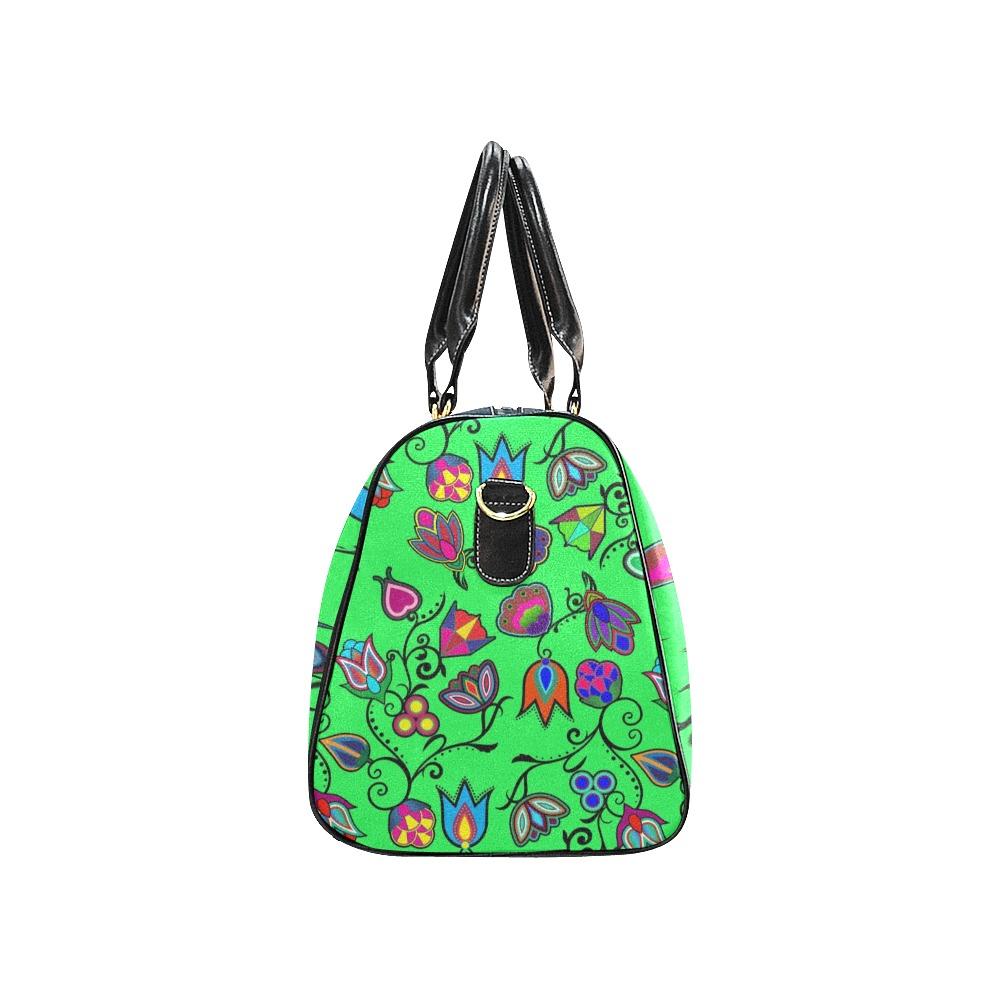 Indigenous Paisley Green New Waterproof Travel Bag/Small (Model 1639) bag e-joyer