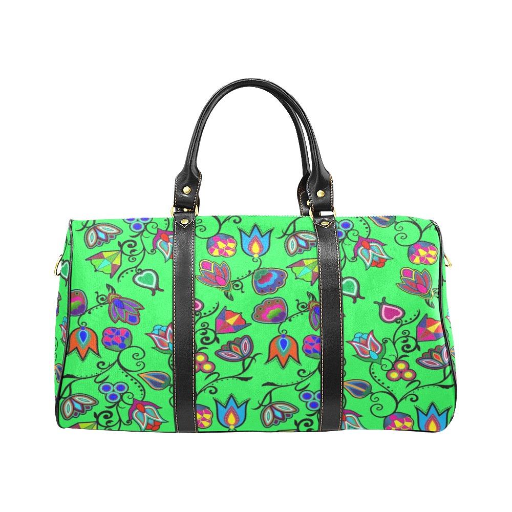 Indigenous Paisley Green New Waterproof Travel Bag/Small (Model 1639) bag e-joyer