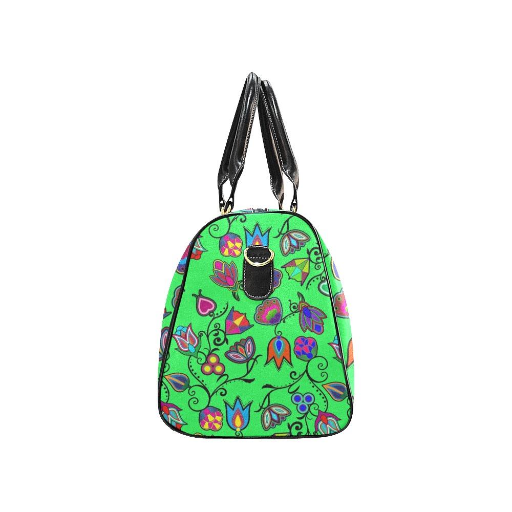 Indigenous Paisley Green New Waterproof Travel Bag/Small (Model 1639) bag e-joyer
