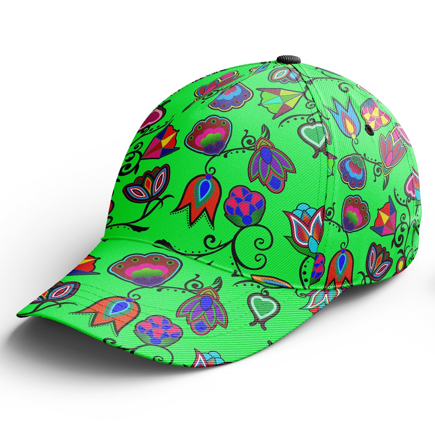 Indigenous Paisley Green Snapback Hat hat Herman