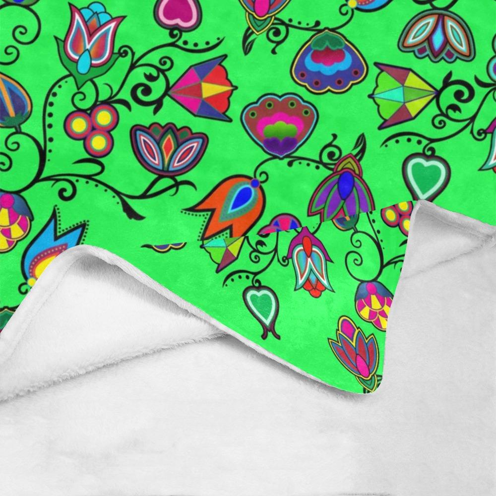 Indigenous Paisley Green Ultra-Soft Micro Fleece Blanket 60"x80" Ultra-Soft Blanket 60''x80'' e-joyer
