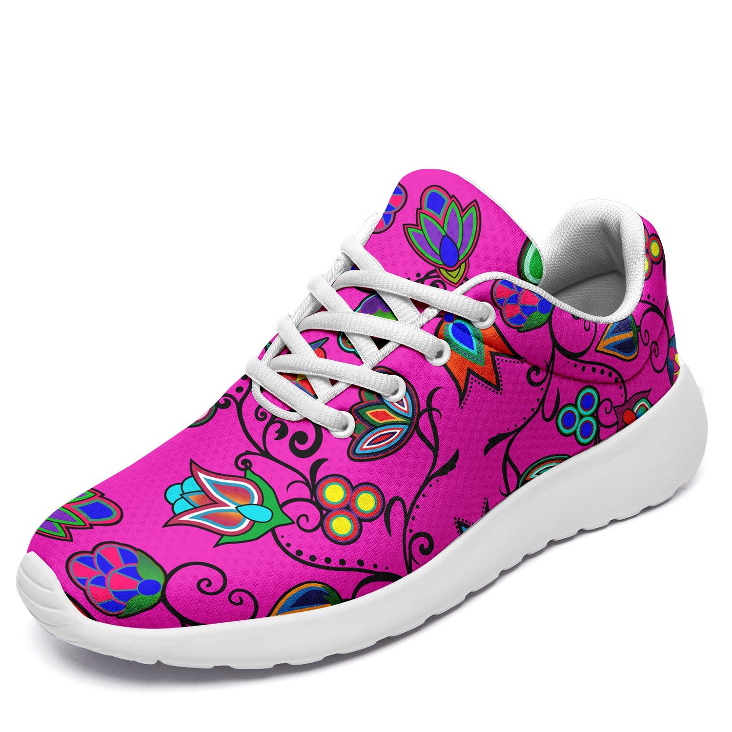 Indigenous Paisley Ikkaayi Sport Sneakers 49 Dzine US Women 4.5 / US Youth 3.5 / EUR 35 White Sole