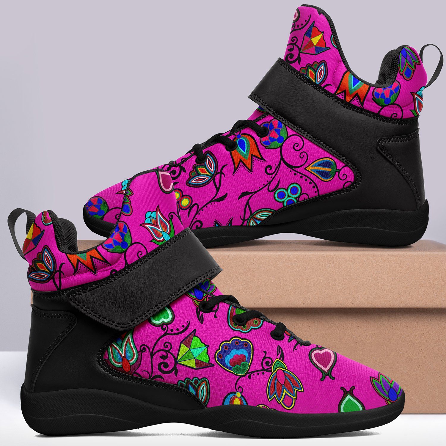 Indigenous Paisley Ipottaa Basketball / Sport High Top Shoes 49 Dzine