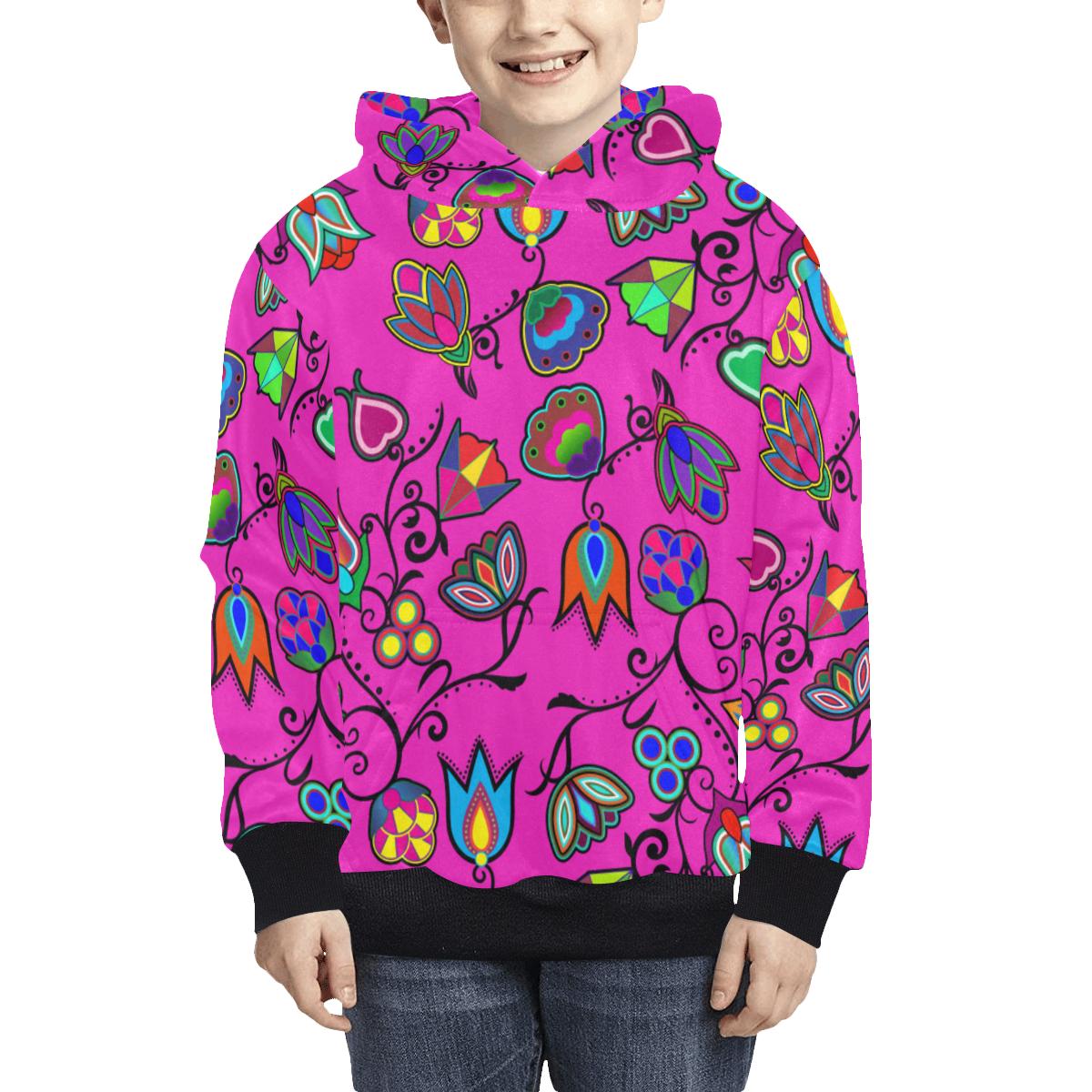 Indigenous Paisley Kids' All Over Print Hoodie (Model H38) Kids' AOP Hoodie (H38) e-joyer