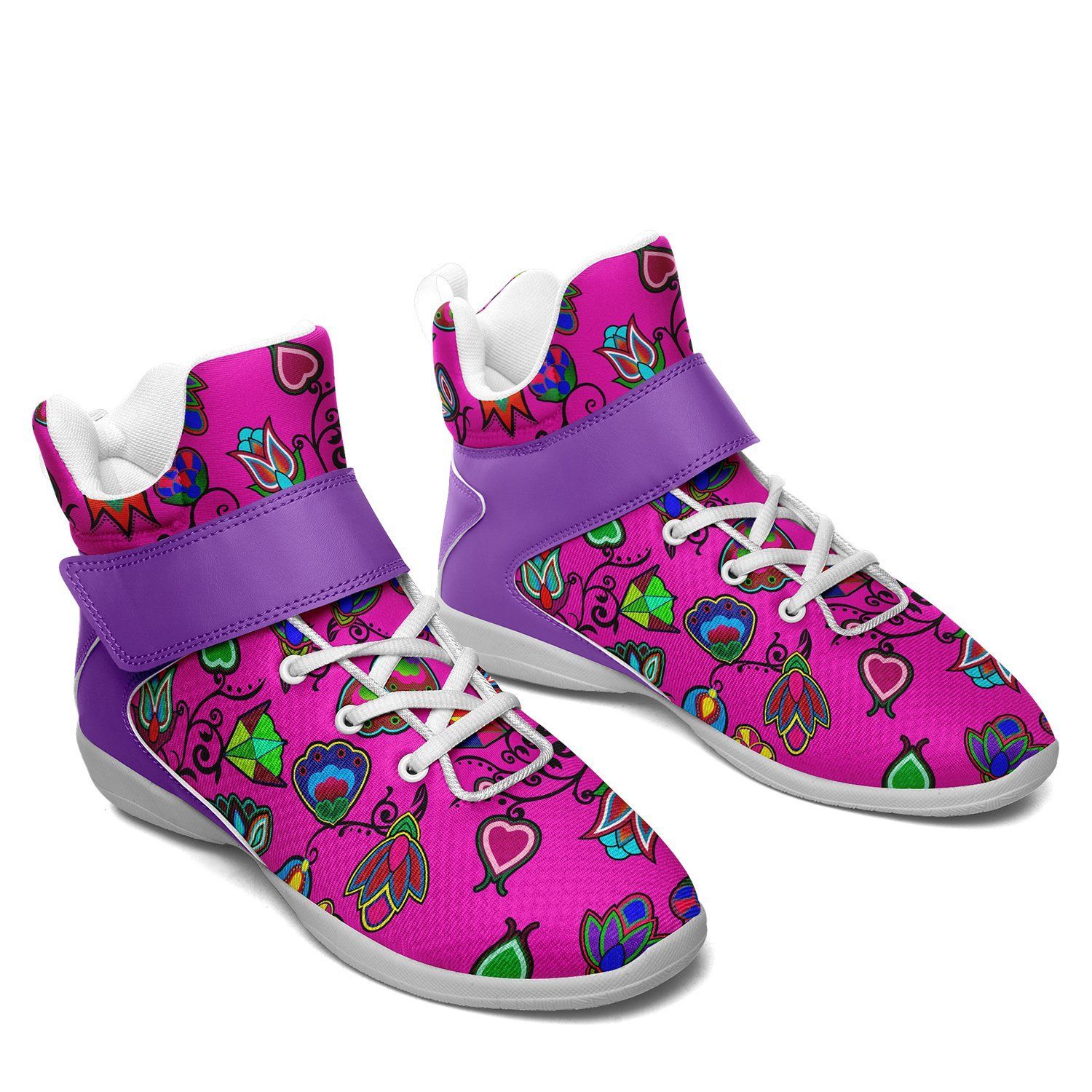 Indigenous Paisley Kid's Ipottaa Basketball / Sport High Top Shoes 49 Dzine