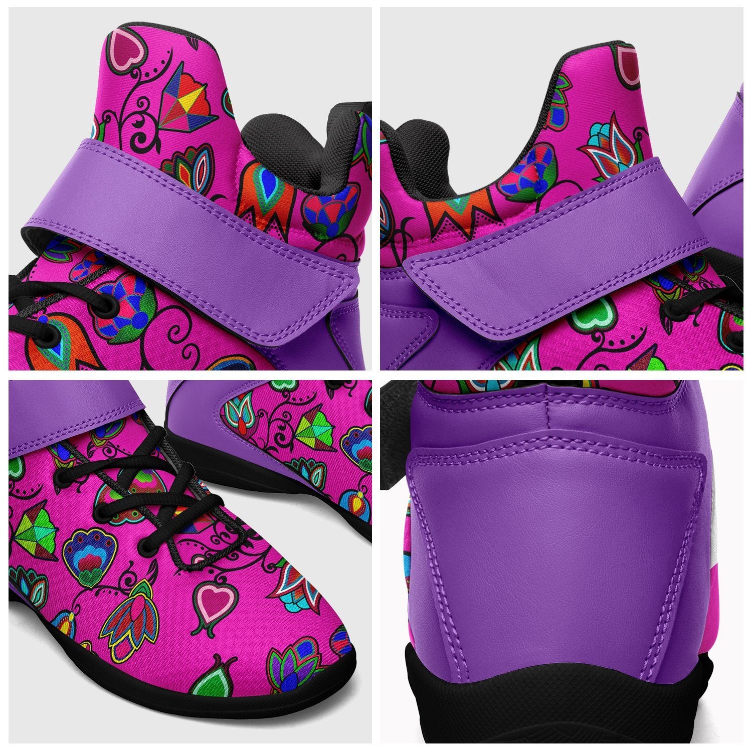 Indigenous Paisley Kid's Ipottaa Basketball / Sport High Top Shoes 49 Dzine