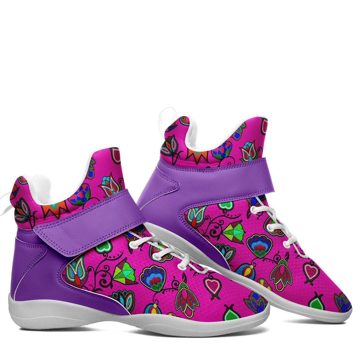 Indigenous Paisley Kid's Ipottaa Basketball / Sport High Top Shoes 49 Dzine