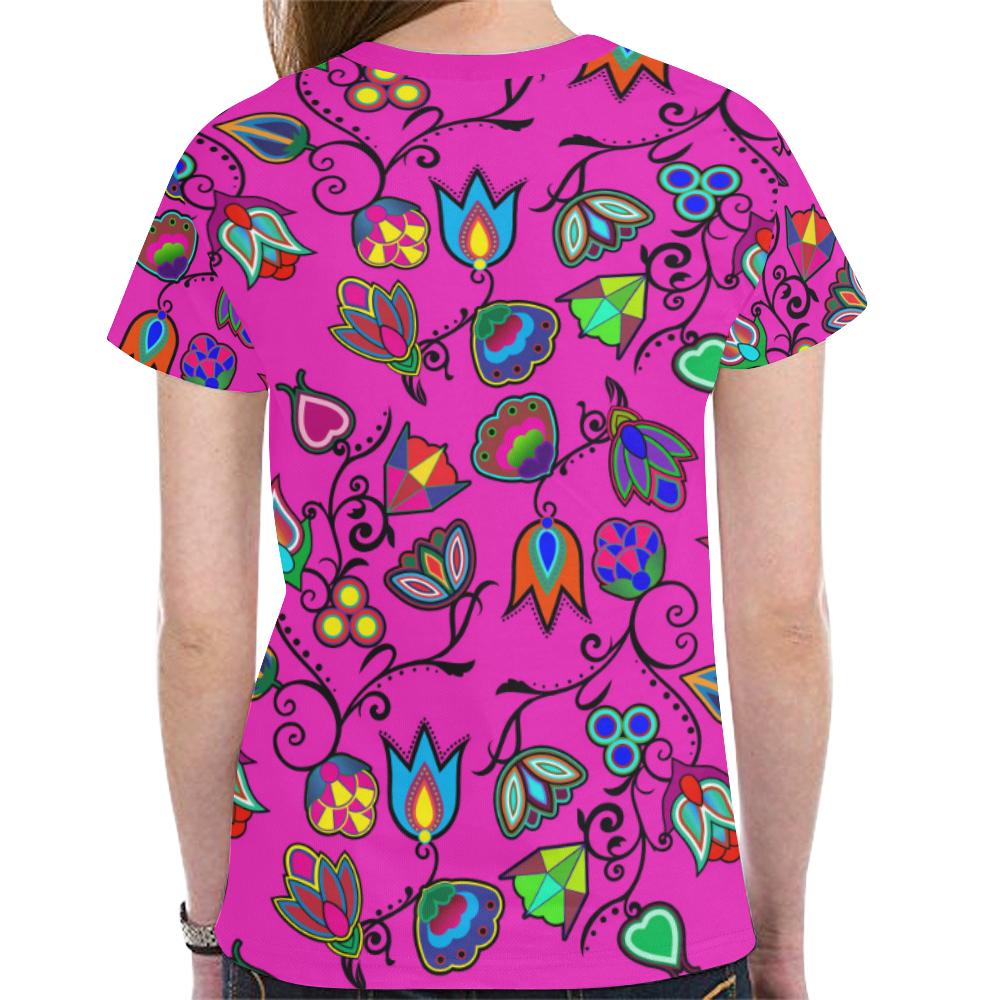 Indigenous Paisley New All Over Print T-shirt for Women (Model T45) New All Over Print T-shirt for Women (T45) e-joyer