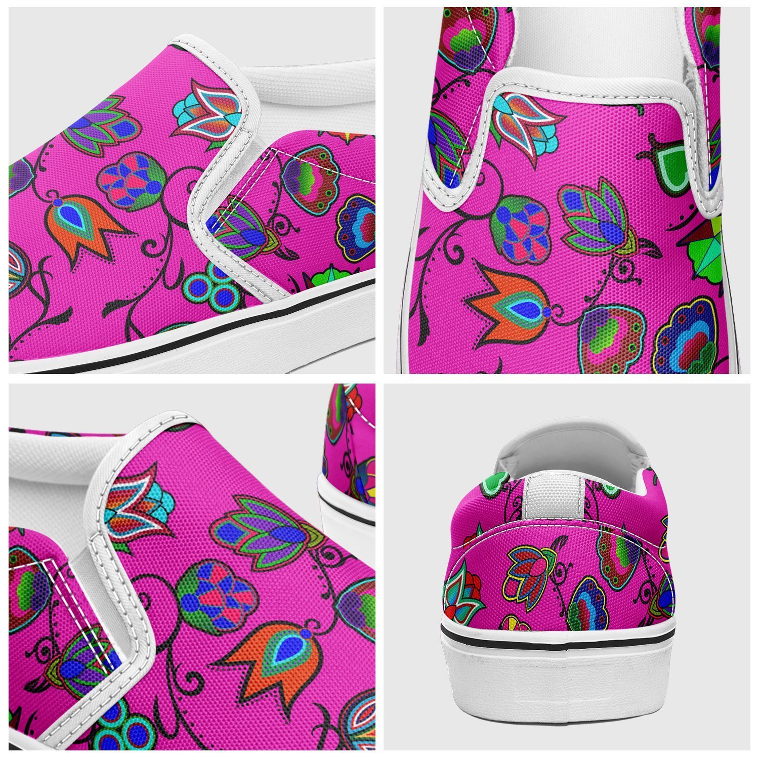 Indigenous Paisley Otoyimm Kid's Canvas Slip On Shoes 49 Dzine