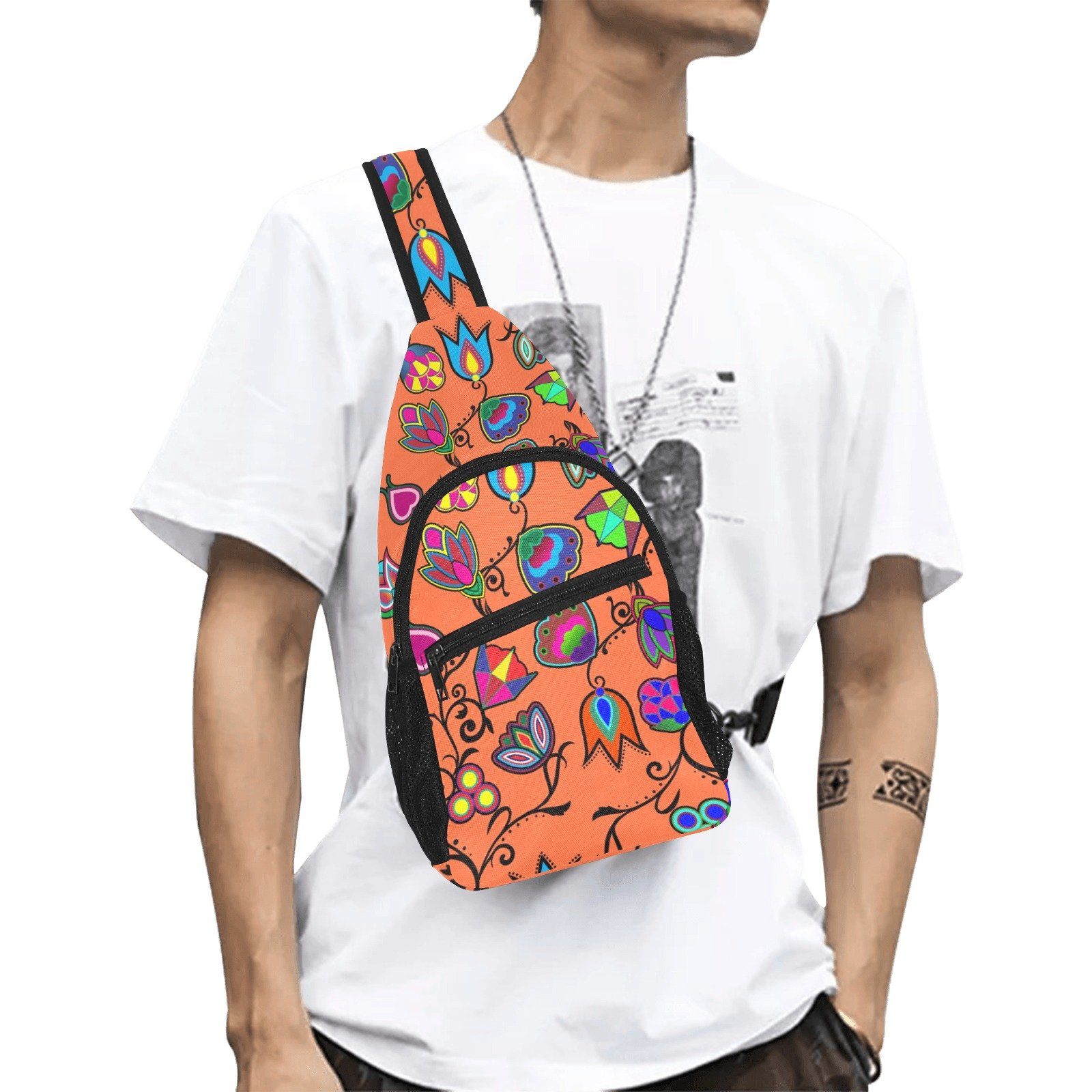Indigenous Paisley Sierra All Over Print Chest Bag (Model 1719) All Over Print Chest Bag (1719) e-joyer