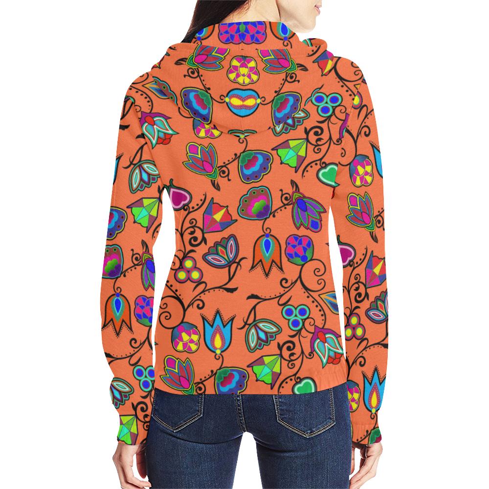 Indigenous Paisley - Sierra All Over Print Full Zip Hoodie for Women (Model H14) All Over Print Full Zip Hoodie for Women (H14) e-joyer