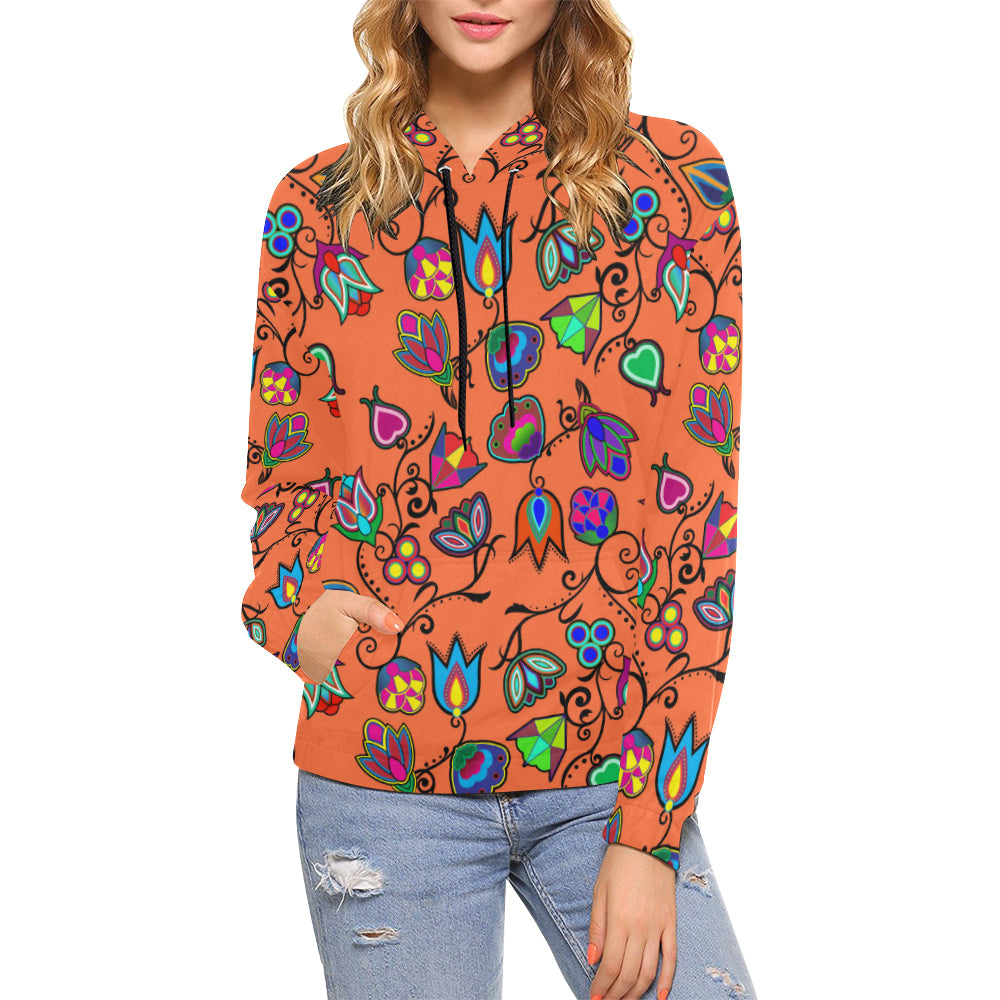 Indigenous Paisley - Sierra All Over Print Hoodie for Women (USA Size) (Model H13) Hoodie e-joyer